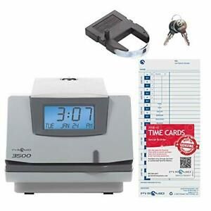 Pyramid Time Systems Model 3500 Multi-Purpose Time Clock and Document Stamp i...