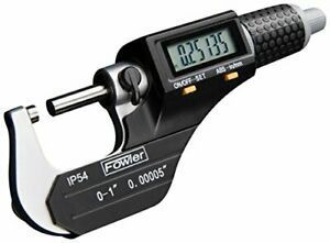 Fowler 54-860-002-1 Electronic IP54 Outside Micrometer 1-2&#034;/25-50 mm Measurin...