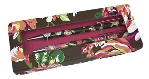 Vera Bradley Perfect Match Pen and Pencil Set in English Rose