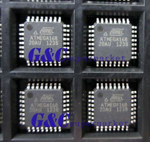 5PCS ATMEGA168-20AU IC MCU 8BIT 16KB FLASH 32TQFP  NEW GOOD QUALITY Q2