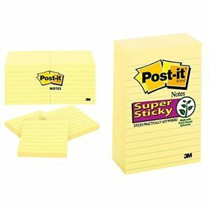 Post-it Notes 3x3 in 12 Pads America&#039;s’s #1 Favorite Sticky Notes Canary Yell...