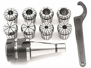HHIP 3900-0538#40 ER-40 Spring Collet Chuck Set 10-Piece