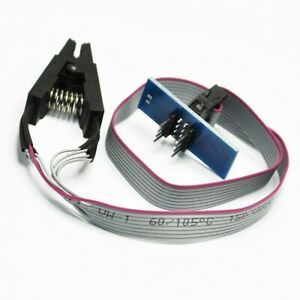 1pcs SOIC8 SOP8 Flash Chip IC Test Clips Socket Adpter BIOS/24/25/93 Programmer