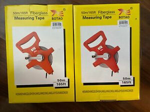 2 Pack MEASURING TAPE----165 FEET----FIBERGLASS---BOTAO