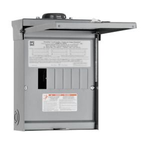 Square D Outdoor Main Lug Load Center 100 Amp 6-Space 12-Circuit Single Phase