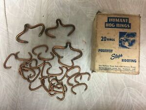 Vintage Box Humane Hog Ring Co Warsaw, Indiana