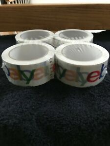 Ebay Branded Packaging Tape  4 Rolls 2&#034; X 75 yards Official eBay