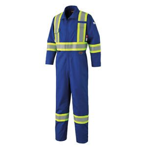 PIONEER V254031T-46 Talls FR Coverall,Blue,46,7 oz.