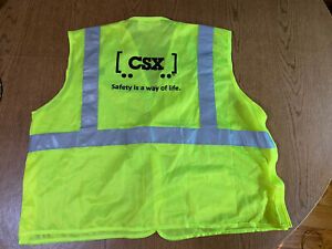 CSX 5 point tear away reflective vest 3X/4X ORR Safety / New Open Package