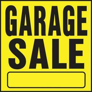 Hy-Ko Heavy Gauge Plastic Sign, Garage Sale YP-3  - 1 Each