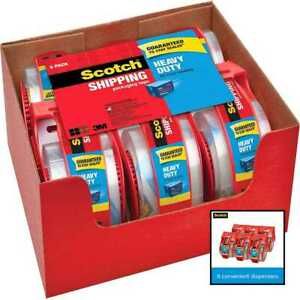Heavy Duty Packaging Tape 1.88&#034; X 22.2 Yd Designed For Packing Shipping 6 Count