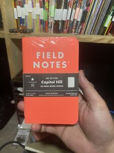 Field Notes Starbucks Capitol Hill Pack Of 5 Notebooks Brand New Sealed Pack