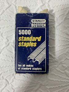 Vintage Stanley Bostitch Standard Staples Open Box