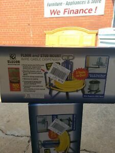 Wire Smart Cable Dispenser Electrical Cord Reel Mounted Steel Stud 2 Brackets