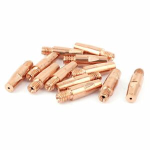 CO2 Welding Solder Torch 0.8mm Nozzle Tip Holder Copper Tone 12 Pcs