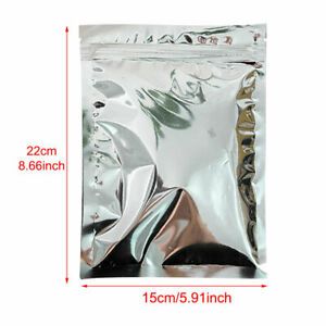 100pcs Self Sealing Mylar Bag Universal With Clear Window Smell Proof Packaging