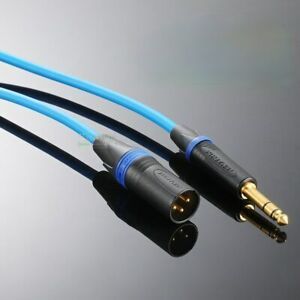 1Pcs CANARE audio microphone cable NC3MXX-B XLR male balance 6.35 DIY conversion