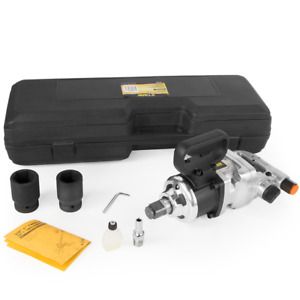 1&#034; Air Impact Wrench Gun Pneumatic Short Shank Socket 38mm &amp; 41mm Carrying Case
