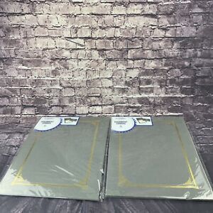Geographics Paper Document Cover 12 1/2 x 9 3/4 Gray 6 covers a pk Lot of 2 pks