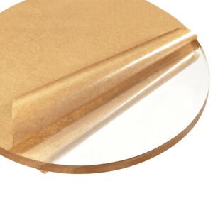 Acrylic Sheet Circle Round Disc,Clear,0.39 x 3.93inch