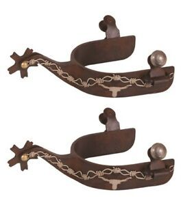 Jacks 11057 Brown Steel Spurs