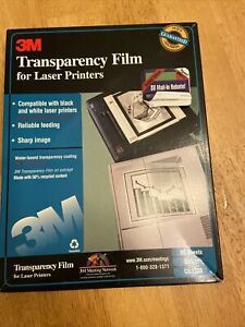3M Transparency Film CG3300 for Laser Printers 50 sheets open box