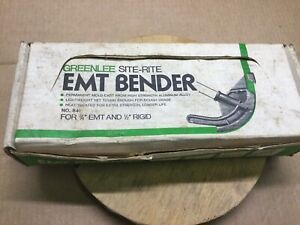 Pipe Bender Greenlee 841 1/2&#034; Rigid &amp; 3/4&#034; EMT Site-Rite, Original Box, Nice