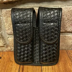 Bianchi AccuMold Elite Basketweave Double Magazine Holder Pouch 7902