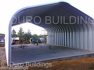 DuroSPAN Steel 16x26x12 Metal Building Shop DIY Home Shed Kit Open Ends DiRECT