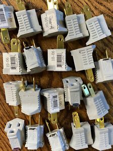 20 Pieces 3 Prong Plug to 2 Prong Outlet Electrical Ground AC Adapter UL Listed