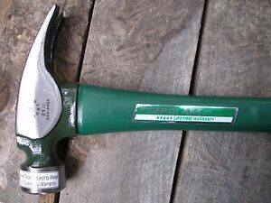 NEW Masterforce 21 oz Fiberglass Framing Hammer Milled Face Magnetic Nail Holder