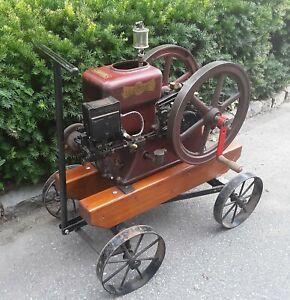&#034;ECONOMY&#034; 3/4 H.P. HIT and MISS ENGINE with CART