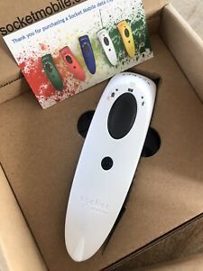 Socketmobile SocketScan, for retail barcode scanning, pricing, portable, white