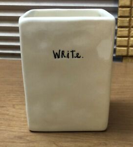 Rae Dunn WRiTe Pen Pencil Holder Desk Organizer
