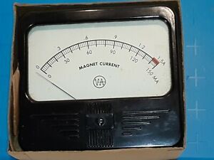 Steampunk NOS New in Box Vintage Magnet Current Meter 0-150 MA