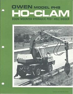 Equipment Brochure - Owen - HO-CLAM Hydraulic Post Hole Digger (E3515)