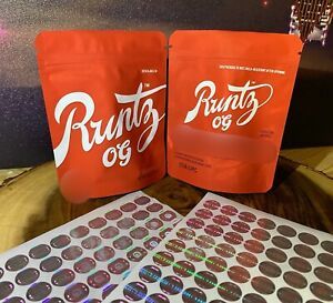 “Runtz OG” Mylar Food Snack Ziplock 3.5G Bags 25CT