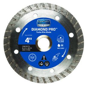 Century Drill &amp; Tool 4 in.   D Diamond Turbo Diamond Saw Blade