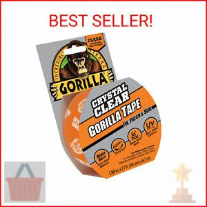 Gorilla Crystal Clear Tape, 1.88 inch x 27 ft Roll