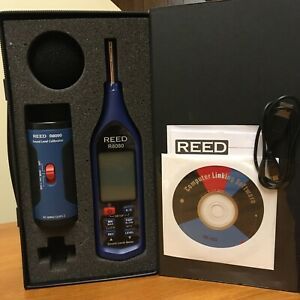 Reed Instruments R8080-KIT Sound Level Meter &amp; Calibrator Kit Perfect Condition