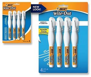 Bic Wite-Out Shake &#039;n Squeeze Correction Pen 8 ml White 4/Pack WOSQPP418