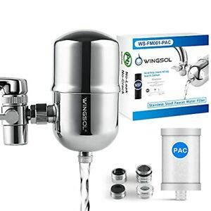 WINGSOL Faucet Water Filter 304 Stainless-Steel Long-Lasting Filter NSF/ANSI 42,
