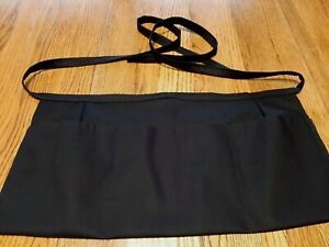 WAITRESS APRON 3 POCKETS TRADITIONAL BLACK