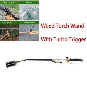 3000°F Weed Burner Weed Wand with Trigger Turbo Push Button cCSAus Certificate