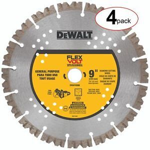 DeWalt DWAFV8900 9&#034; Flexvolt Diamond Cutting Wheel - (4Pack)