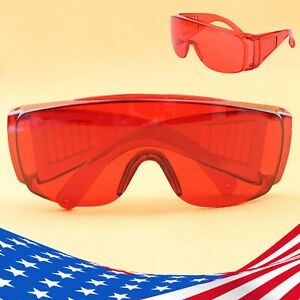 1/10/20Pcs Red Dental Protective Shield Glasses Eyewear Goggles For Curing Light
