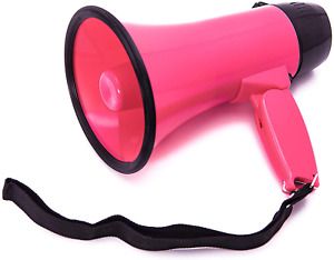 BEMLDY Portable Megaphone Bullhorn 20 Watt Power with Built-in Siren/Alarm-Adjus