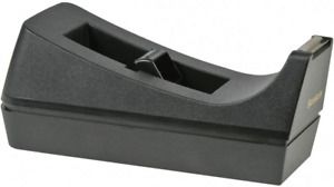 Scotch Desktop Tape Dispenser, 1&#034; Core, Weighted Non-Skid Base, Black