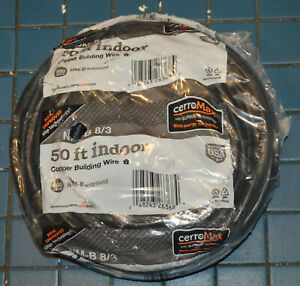 Cerro Wire NM-B 8/3 with Ground 50 ft Indoor Copper Building Wire 600V 147-4003B