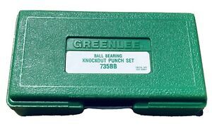 Greenlee 735BB Ball Bearing Knockout Punch Set